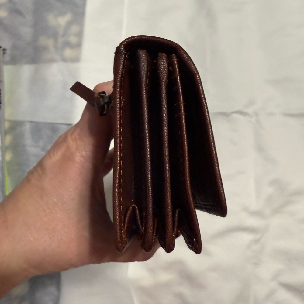 NWT Spikes & Sparrow Brown Leather Wallet - Picture 11 of 16